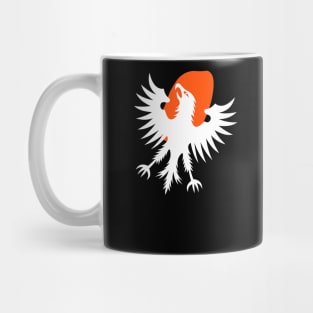 Phoenix Rising Sun (white hawk, eagle, falcon) Mug